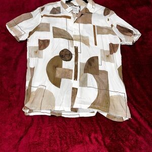 Abstract Patterned Men's Shirt